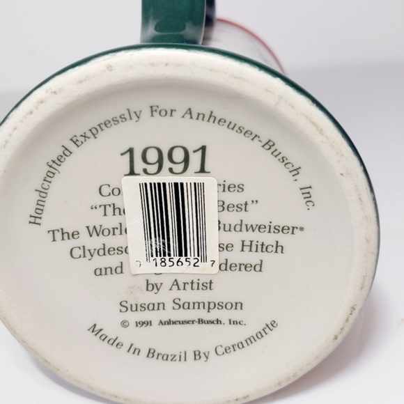 Vintage 1991 Budweiser Clydesdale Beer Stein - Picture 5 of 6